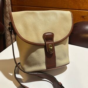 Coach Vintage‎ Sheridan Marion Crossbody Bag in Brown and Cream